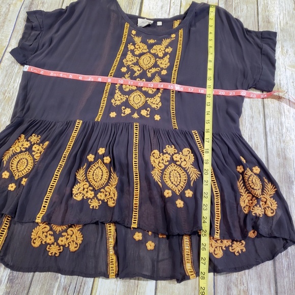 Anthropologie Vanessa Virginia "Antala" Peplum Top - Picture 4 of 8